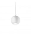 Mr white metal pendant light 1 bulb 20cm