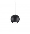 Suspension Mr Métal Noir 1 ampoule 20cm