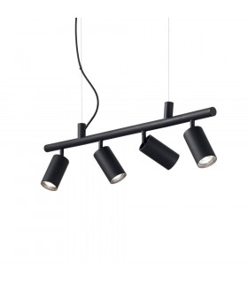 Dynamite Black Metal Pendant 4 bulbs 16.5cm