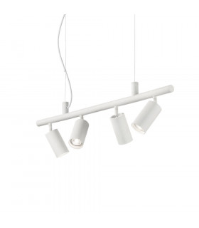 Dynamite pendant light White metal 4 bulbs 16.5cm
