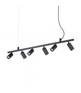 Ciondolo in metallo nero dinamite 6 lampadine 16,5 cm