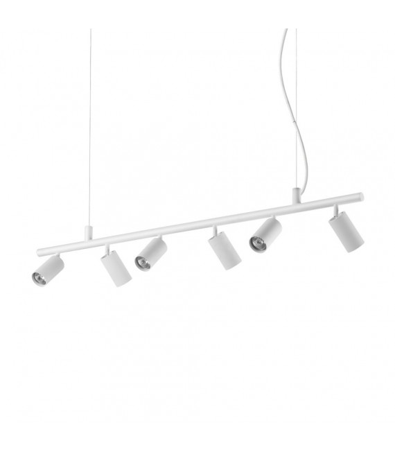 Dynamite pendant light White metal 6 bulbs 16.5cm