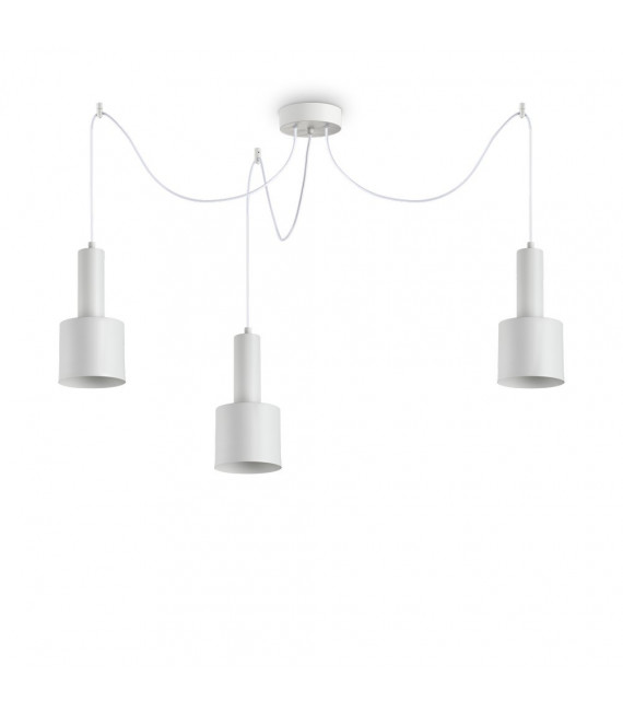 Lampada a sospensione Holly Metallo bianco 3 lampadine 37cm
