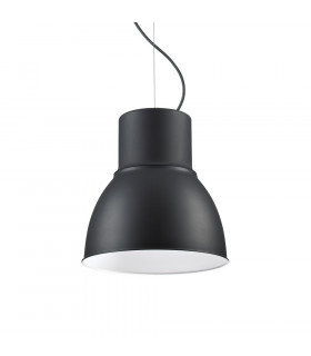 Breeze Pendelleuchte Schwarzes Metall 1 Glühbirne 54,5cm