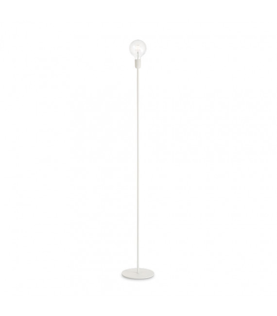 Floor lamp Microphone White metal 1 bulb 170cm