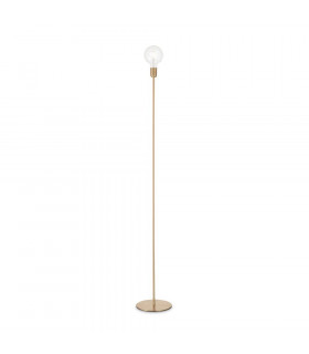 Floor lamp Microphone Metal Satin brass 1 bulb 170cm