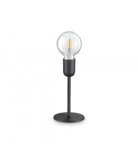 Lampe de table Microphone Métal Noir 1 ampoule 22cm