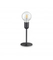 Table lamp Microphone Black Metal 1 bulb 22cm