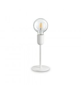 Lampada da tavolo Microfono Metallo bianco 1 lampadina 22cm