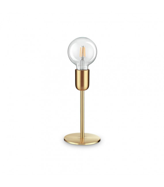 Table lamp Microphone Metal Satin brass 1 bulb 22cm