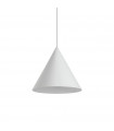 Suspension A-Line Métal blanc 1 ampoule 33cm