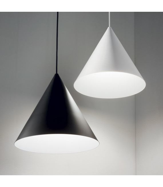 A-Line pendant lamp White metal 1 bulb 33cm