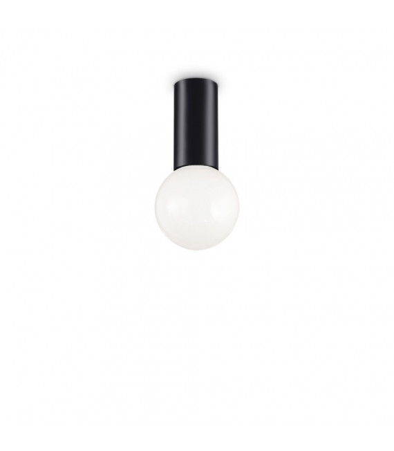 Plafoniera Piccola Metallo Nero 1 lampadina 10cm