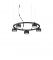 Minor Pendant Black Metal 5 bulbs 10cm
