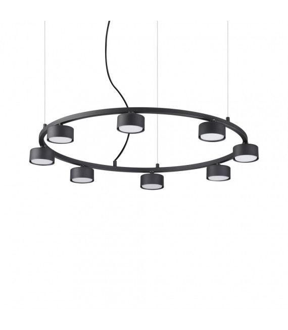 Minor Black Metal Pendant 8 bulbs 10cm