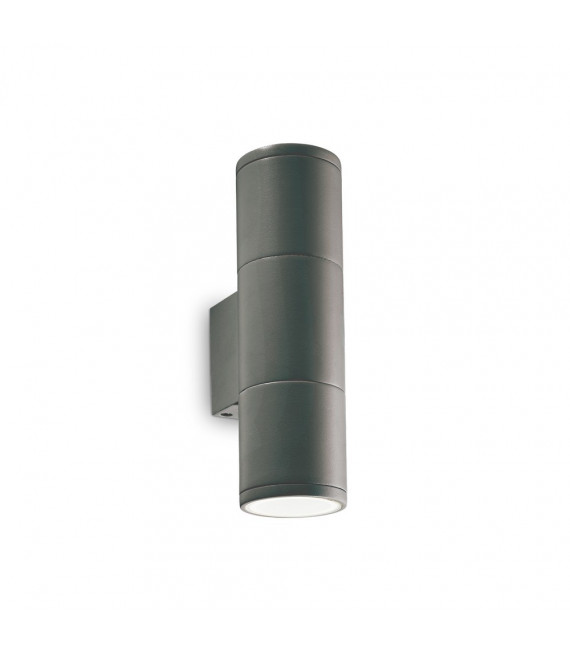 Lampada da parete da giardino Gun Aluminium Antracite 2 lampadine 21cm