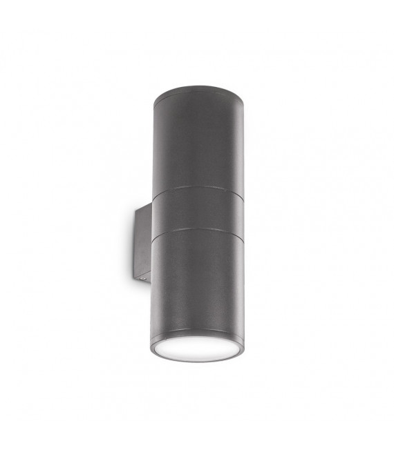 Garden wall lamp Gun Aluminum Anthracite 2 bulbs 31cm