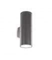 Garden wall lamp Gun Aluminum Anthracite 2 bulbs 31cm