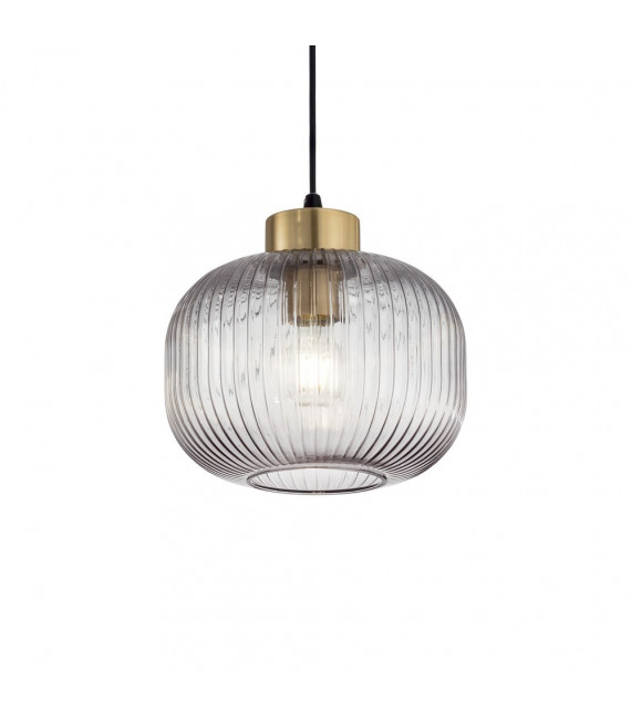 Design pendant Mint-2 Smoked glass 1 bulb 24.5cm