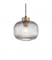 Design pendant Mint-2 Smoked glass 1 bulb 24.5cm