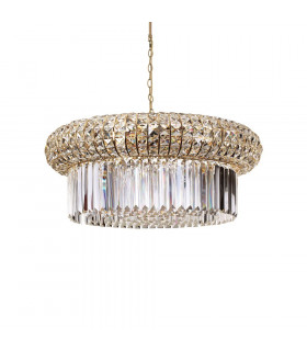 Nabucco Gold Glas Anhänger 18 Glühbirnen 39cm