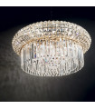 Nabucco Gold Glass Pendant 18 bulbs 39cm