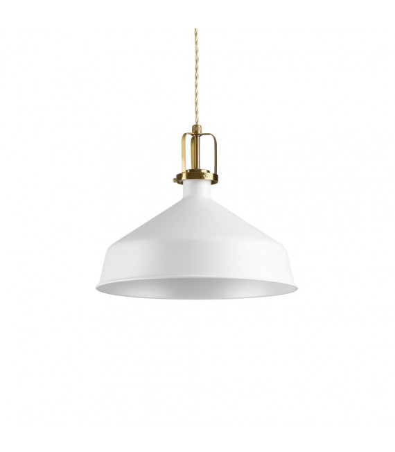 Suspension Eris-2 Métal blanc 1 ampoule 39cm