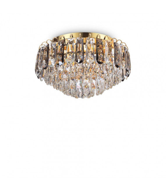 Design-Deckenleuchte Magnolia Metal Gold 7-flammig 26cm