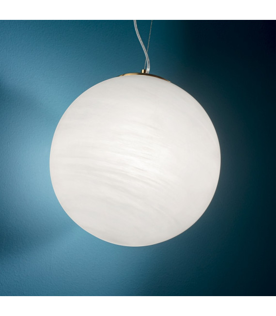 Lampada a sospensione Grape Vetro bianco 1 lampadina 37cm