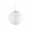 Grape pendant light White glass 1 bulb 49cm
