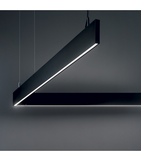 Suspension Linus Aluminum Black 1 bulb 13cm