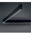 Suspension Linus Aluminium Noir 1 ampoule 13cm