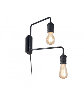 Lampada da parete Triumph Black Metal 2 lampadine 29cm
