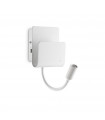 Applique avec liseuse Probe Métal blanc 2 ampoules 23,5cm