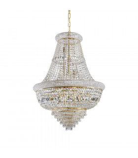 Chandelier Dubai Metal Gold 24 bulbs 120cm