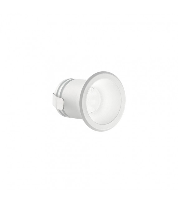 Virus recessed spotlight 1 bulb White aluminum