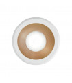 Virus recessed spotlight 1 bulb Aluminum White gold