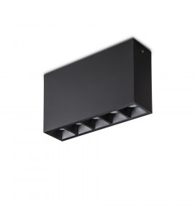 Foco Downlight Lika Aluminio Negro 1 bombilla 8cm