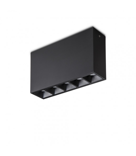 Foco Downlight Lika Aluminio Negro 1 bombilla 8cm