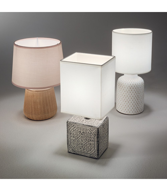 Kali-1 table lamp White metal 1 bulb 29.5cm
