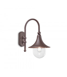 Farol de jardín Cima Metal Café 1 bombilla 46cm