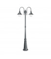 Lampadaire de jardin Cima Métal Anthracite 2 ampoules 216cm