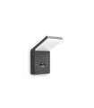 Applique de jardin détécteur Style Aluminium Anthracite 1 ampoule 17cm