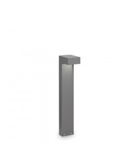 Paletto da giardino Sirio Alluminio Grigio 2 lampadine 60cm