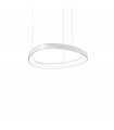 Suspension LED intégré Gemini 1 ampoule Métal,plastique blanc