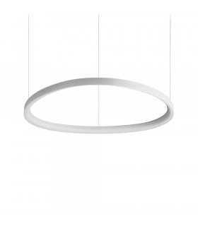 Sospensione LED integrata Gemini 1 lampadina Metallo, plastica bianca