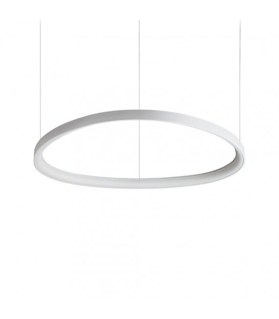 Sospensione LED integrata Gemini 1 lampadina Metallo, plastica bianca