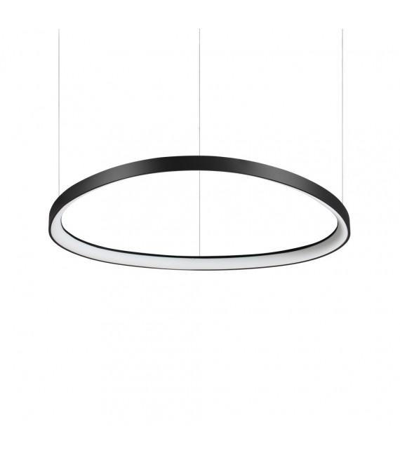 Sospensione LED integrata Gemini 1 lampadina Metallo, plastica Nero