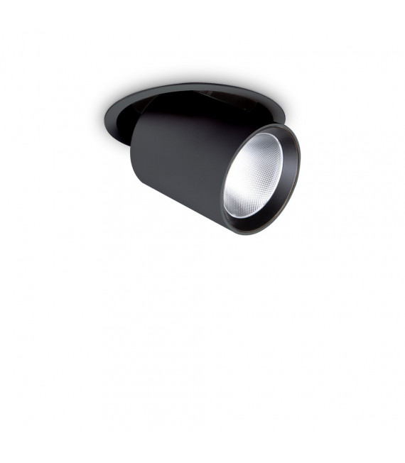 Spot encastré Nova Aluminium Noir 1 ampoule 13,8cm