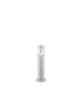 Bolardo jardín Tronco Aluminio blanco 1 bombilla 40,5cm